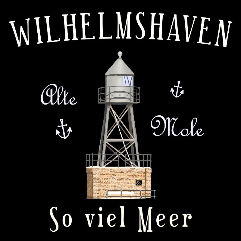 Wilhelmshaven, dessin à la main, tant de mer Mer du Nord