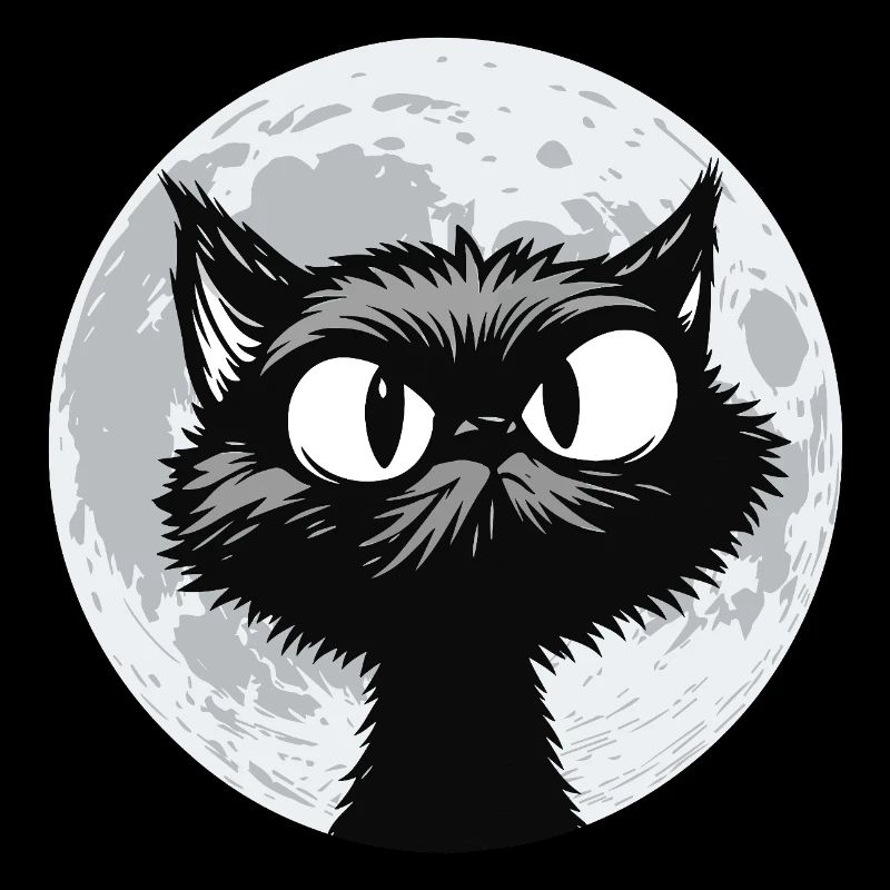 Moon Cat Midnight