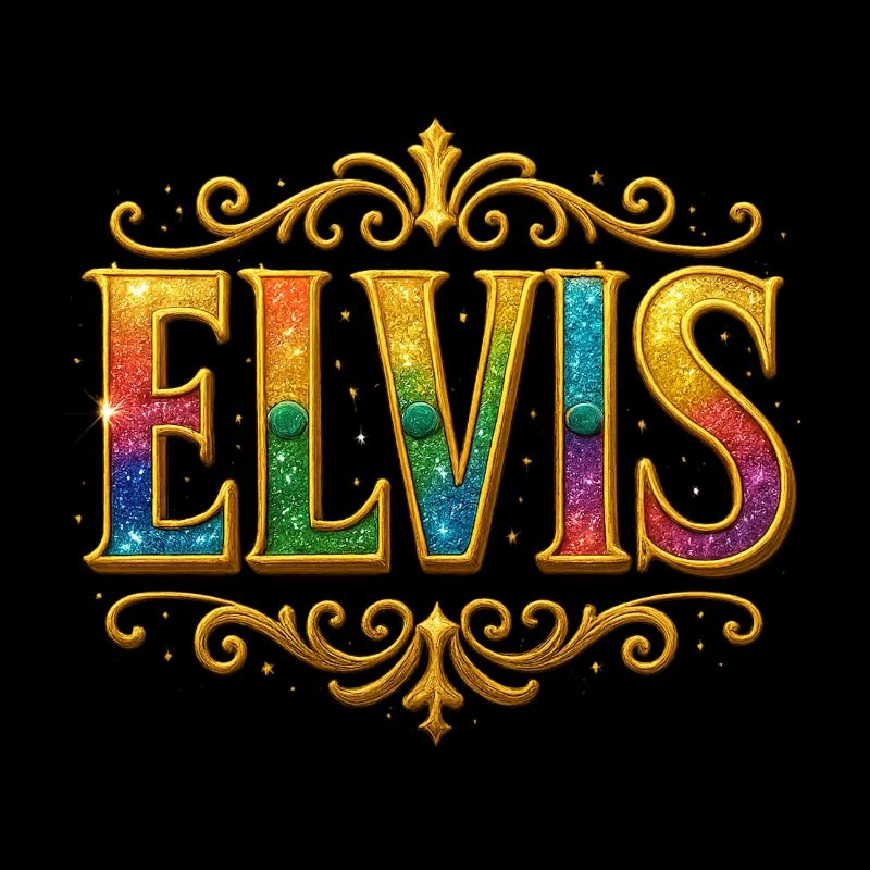 ELVIS Glitter Gold Sequins