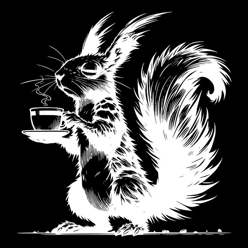Small Squirrel, Big Cup Squirrel Caffeine