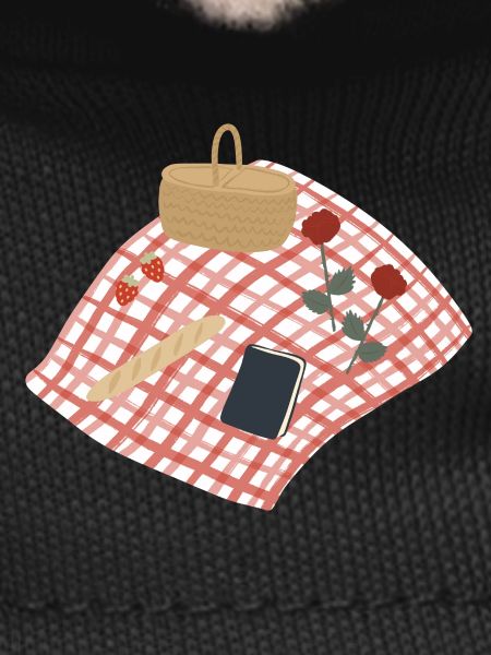 Rustic Picnic Scene Illustration