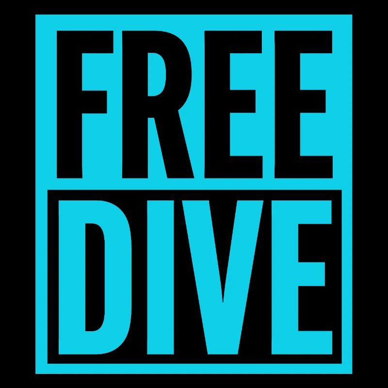 FREE DIVE Bold Typographic Vibrant Design