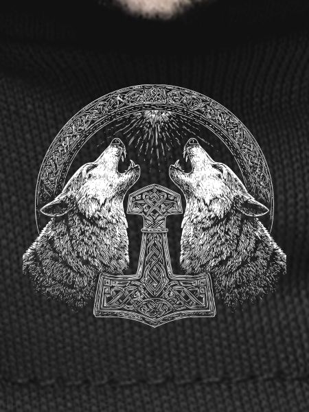 Wolf Thor Hammer Viking