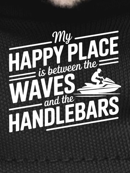 Between Waves & Handlebars Jetski Quote 