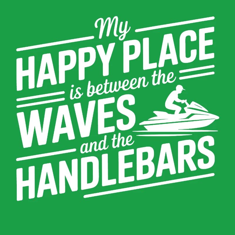 Between Waves & Handlebars Jetski Quote 