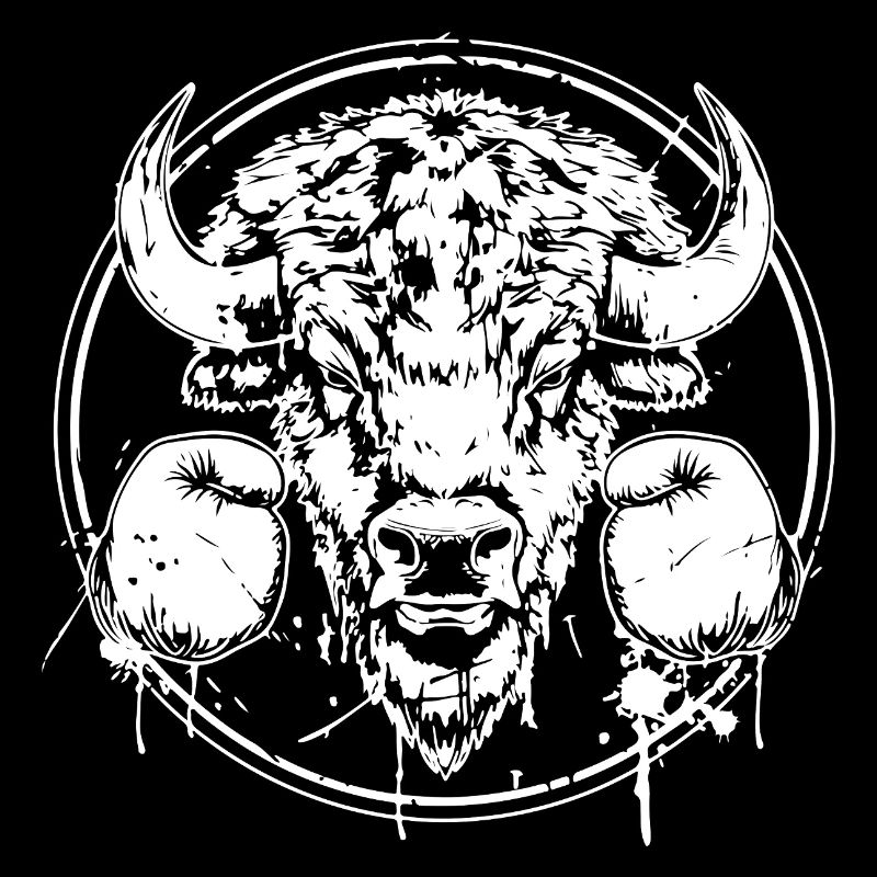 Bison Boxer Boxing MMA