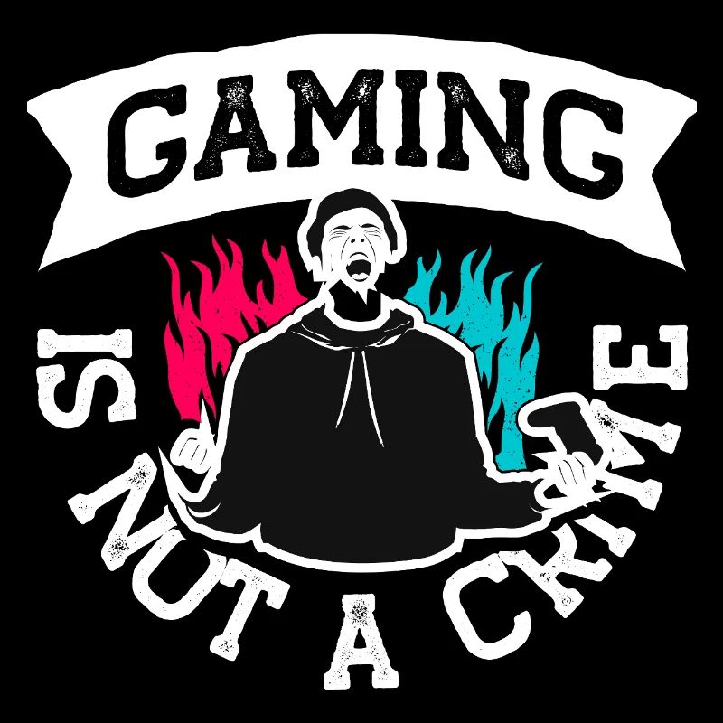 Conception de t-shirt « Le jeu n'est pas un crime »