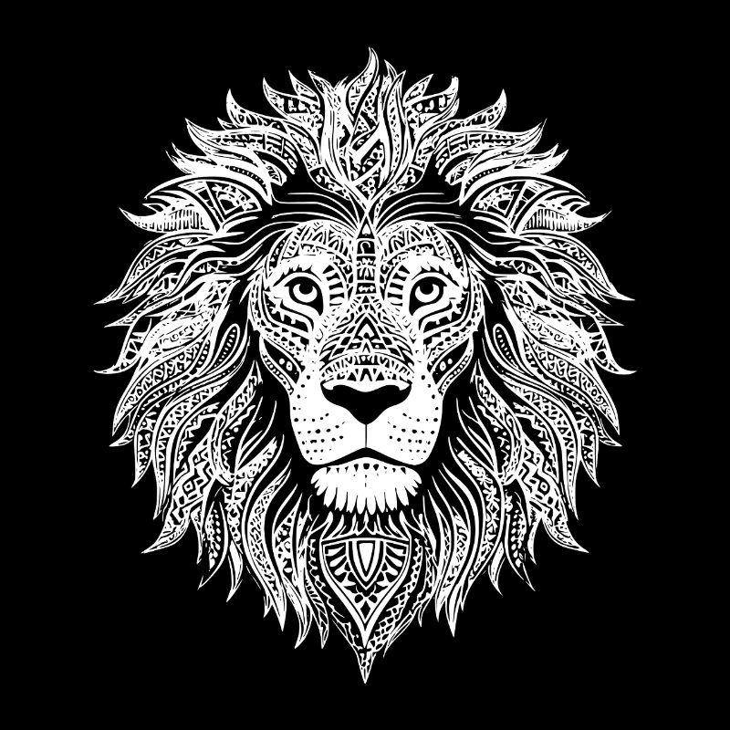 Lion Tribal Symbol Lion Head