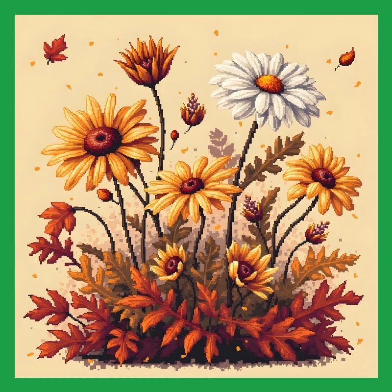 8 bits Floraison d’automne