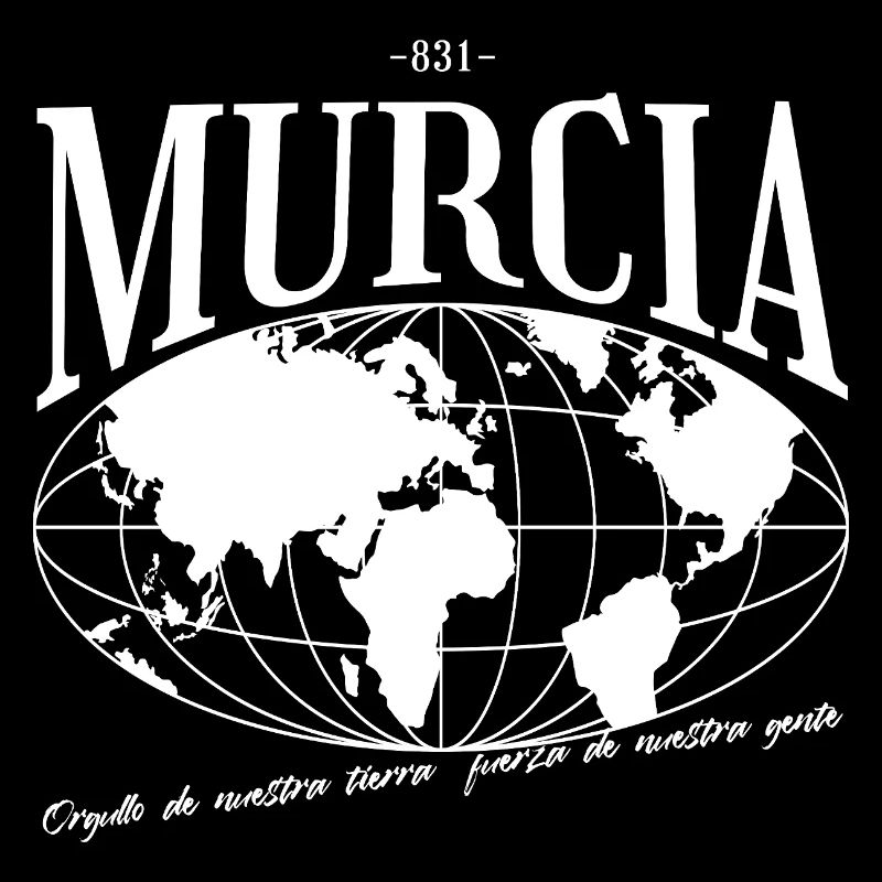 Carte de la Terre avec lettrage Muralca