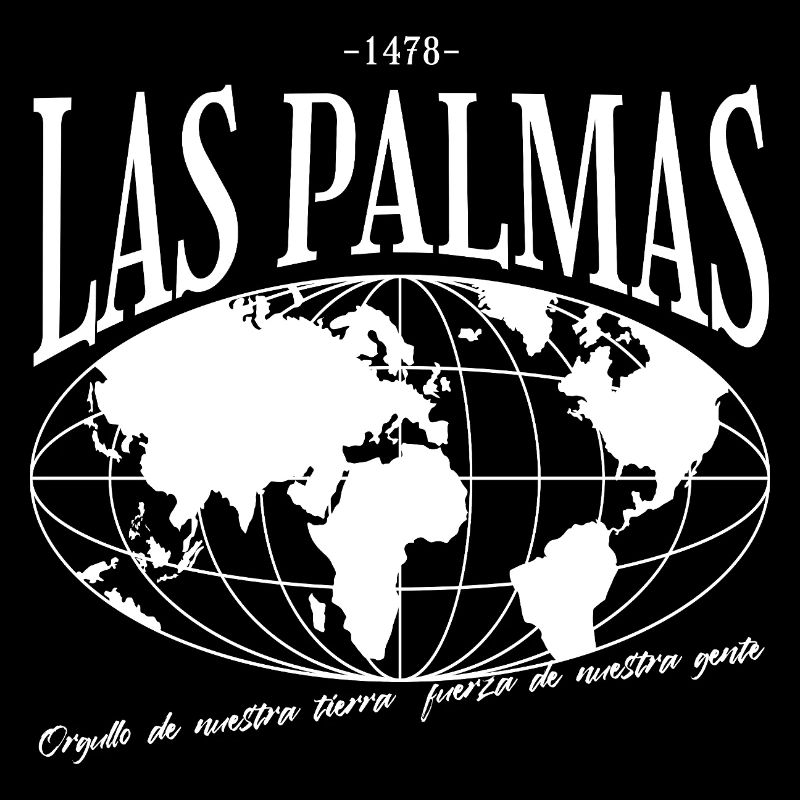 Conception de la carte du monde de Las Palmas