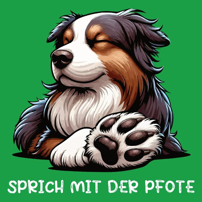 Sprich mit der Pfote Australian Shepherd Aussie 