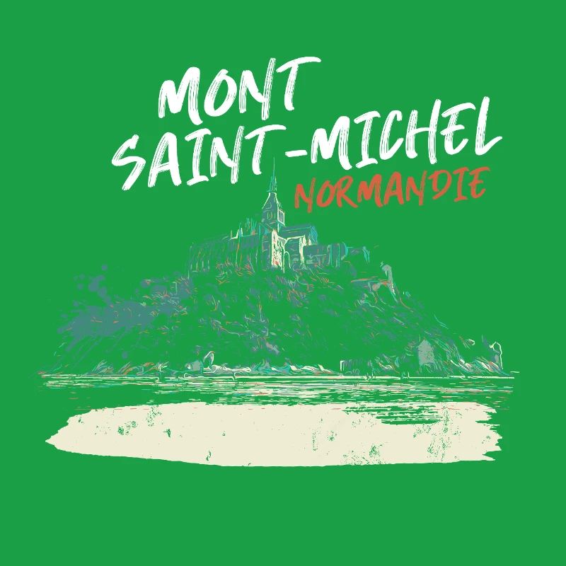 Stylized Mont Saint-Michel