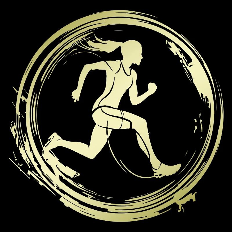 Silhouette de marathon de course à pied