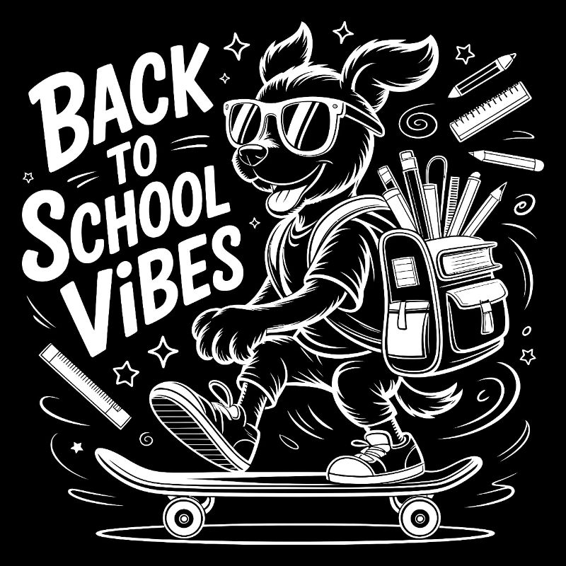 Back to School Vibes Skate Bunny