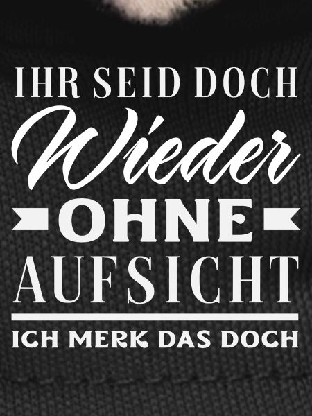 Again without supervision – sarcasm