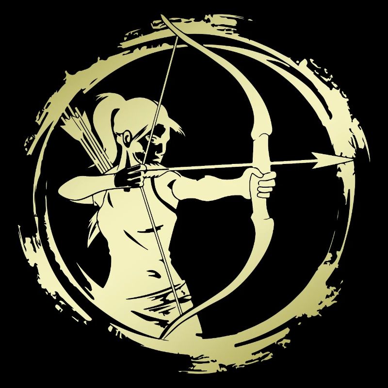 Silhouette de tir à l’arc
