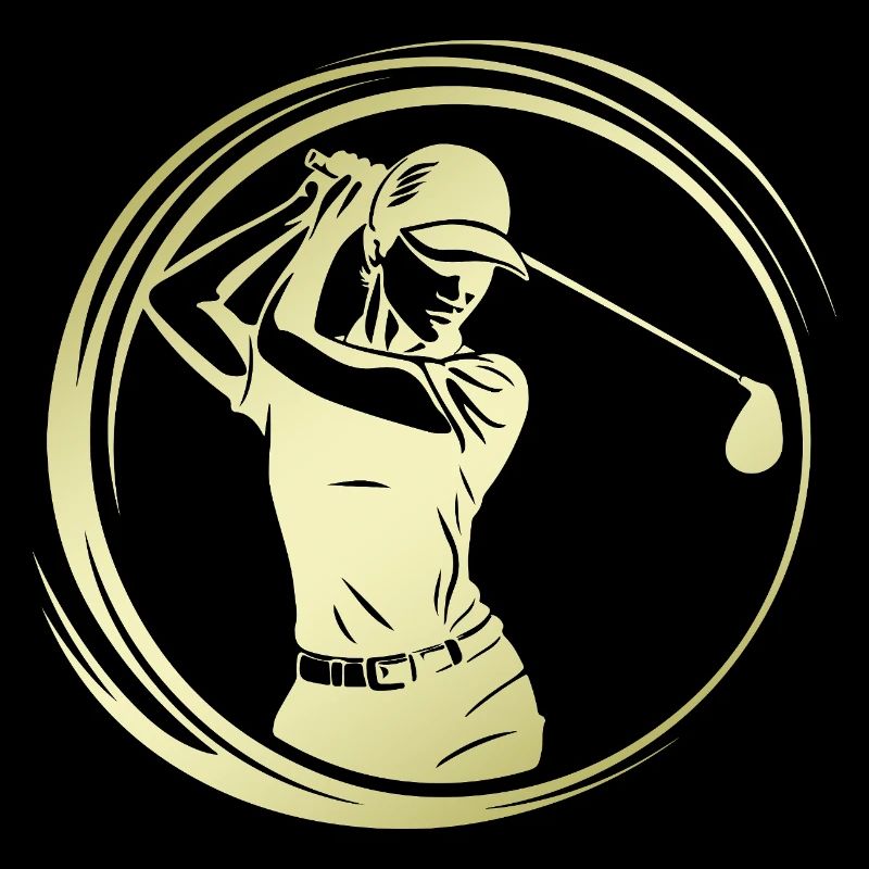 Silhouette de golfeur