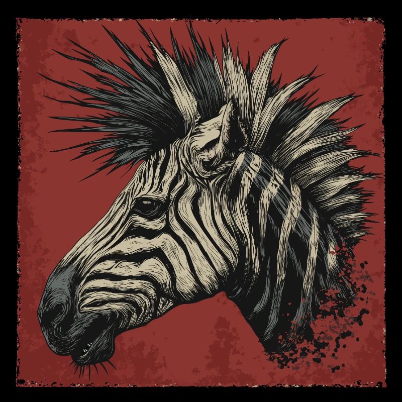 Punk Rock Zebra