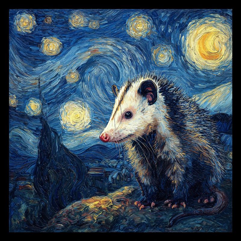 Opossum Van Gogh Nuit étoilée