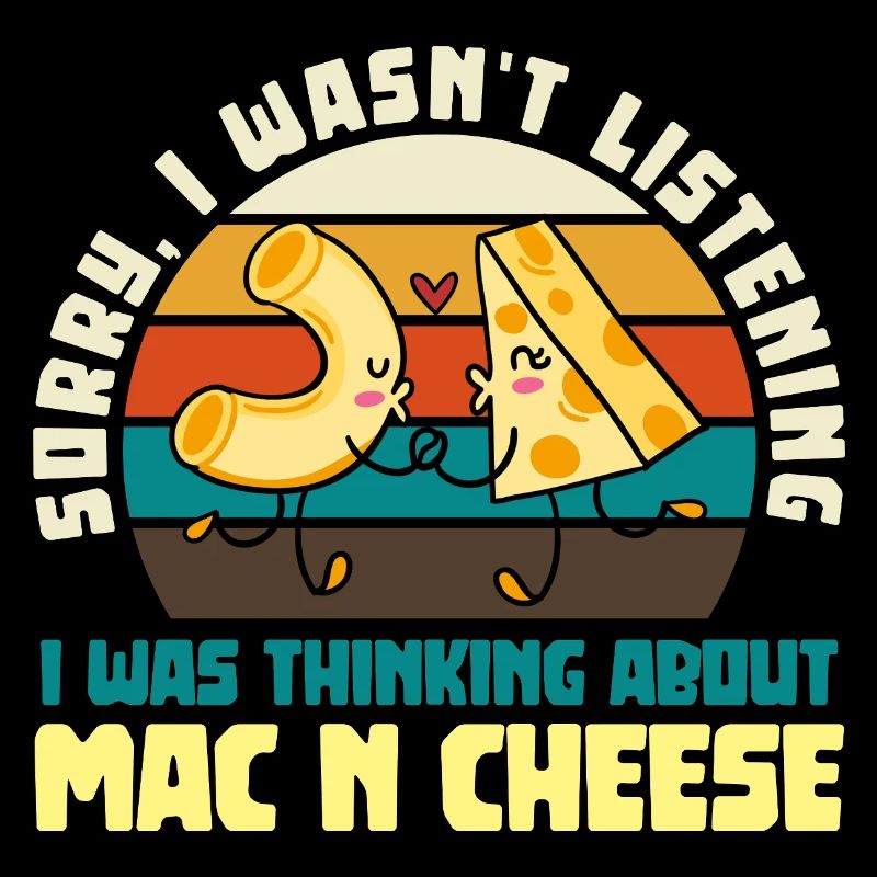 Mac and Cheese Liebes-Pärchen Retro