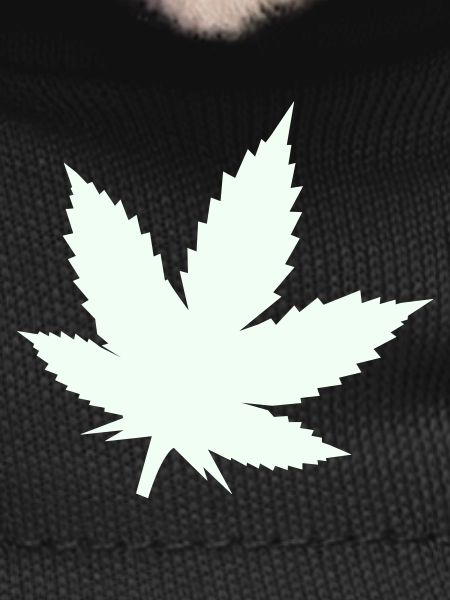Cannabis Leaf Silhouette Mint