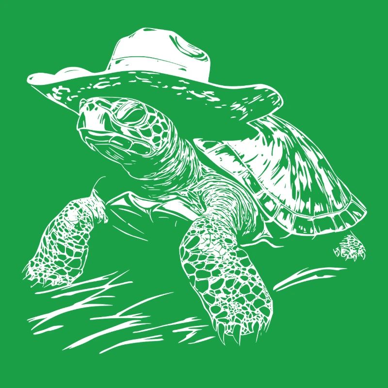 Turtle Cowboy Hat Western