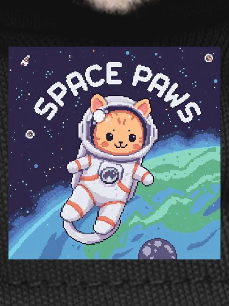 Space Paws – Pixel Cat Astronaut