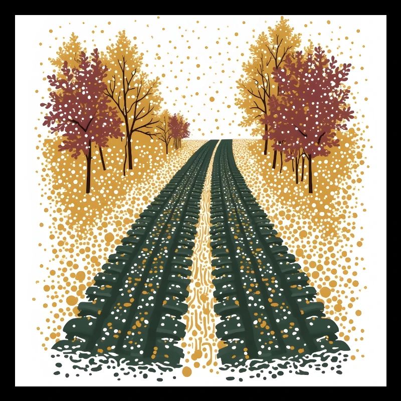 Polka Dot Tire Tracks