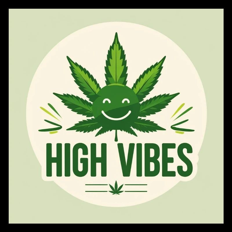 High Vibes Grüne Freude