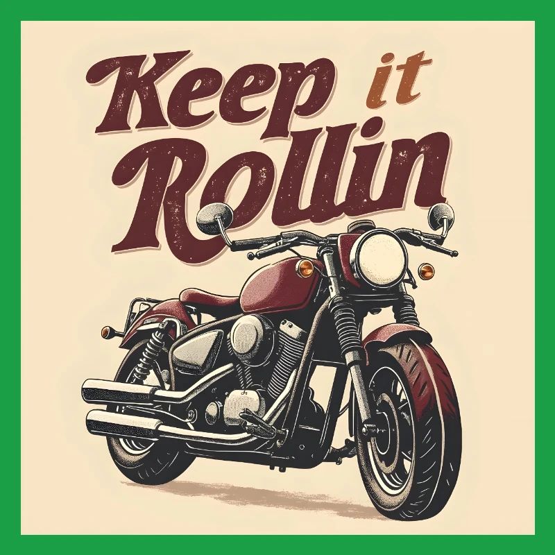 Keep it Rollin' – Minimalist Typography