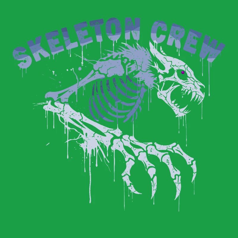 Skeleton Werewolf Graffiti