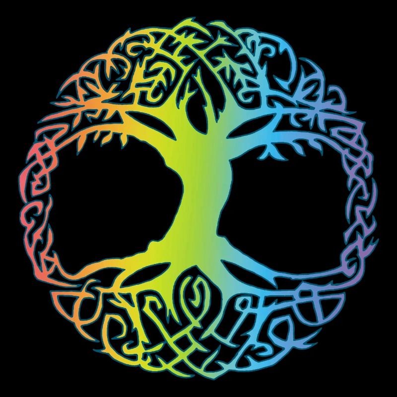 Arbre celtique multicolore