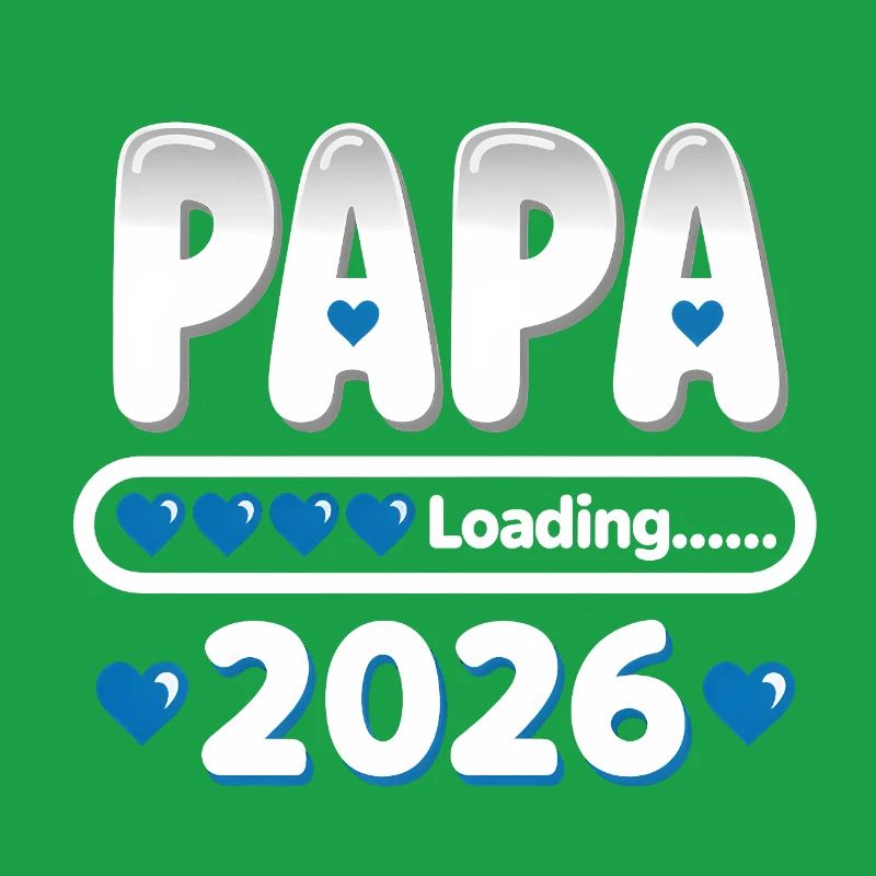2026 Papa Loading – werdender Vater Geschenk