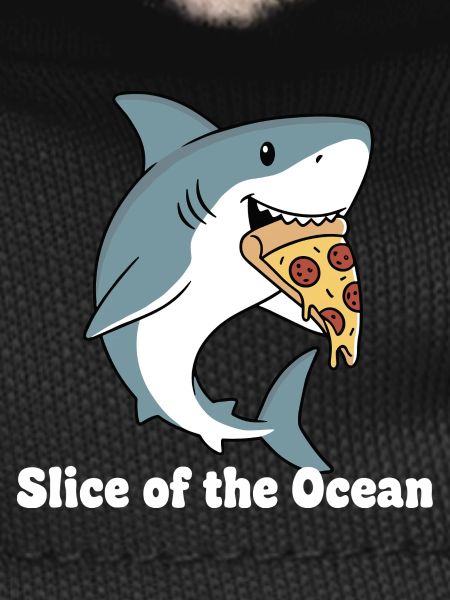 Shark bites pizza