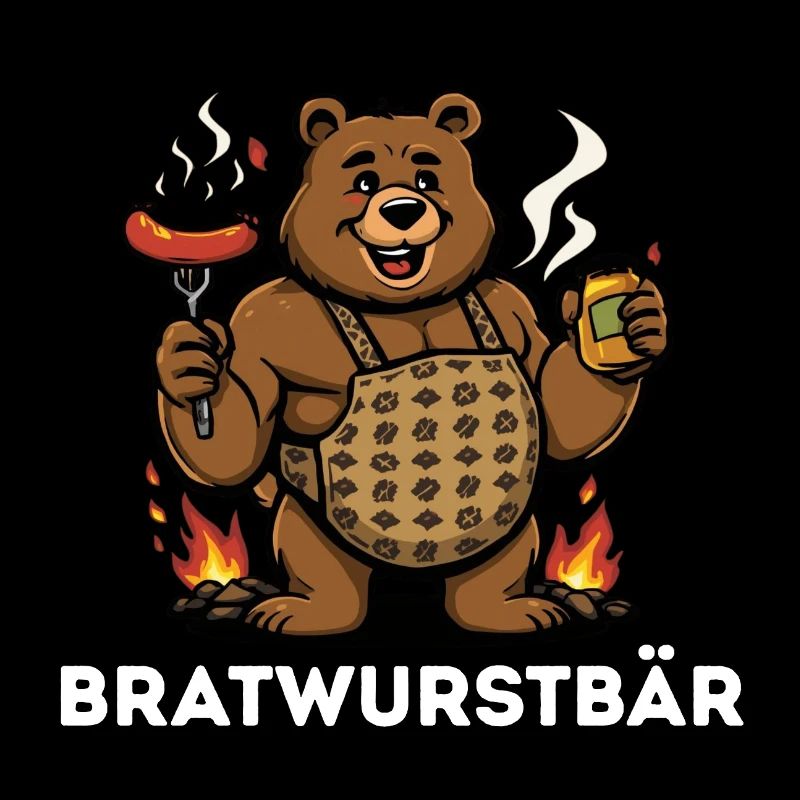 Bratwurstbär Grillfest Geschenk Geschenkidee 