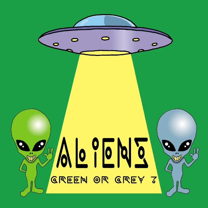 Grün oder grau außerirdisch?