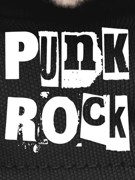 Punkrock Distressed Text Kunst