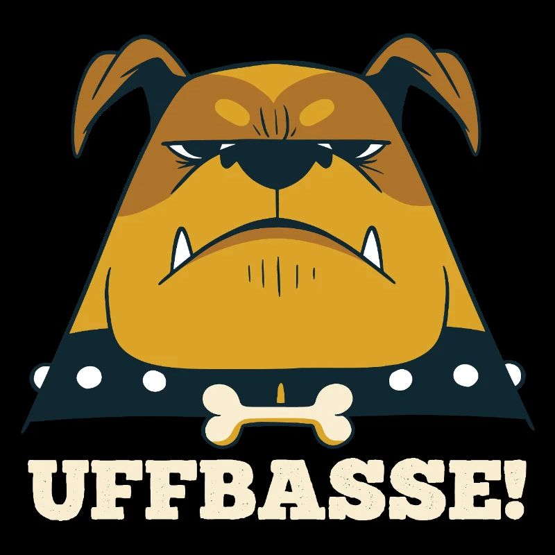 Wütender Mannheimer Hund -  Uffbasse Monnem