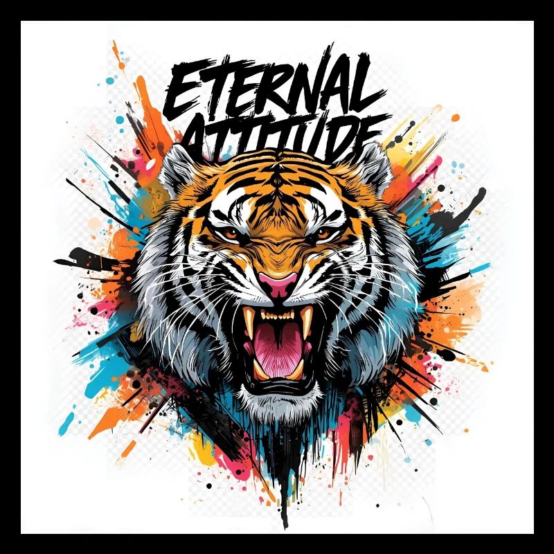 Tiger der ewigen Haltung