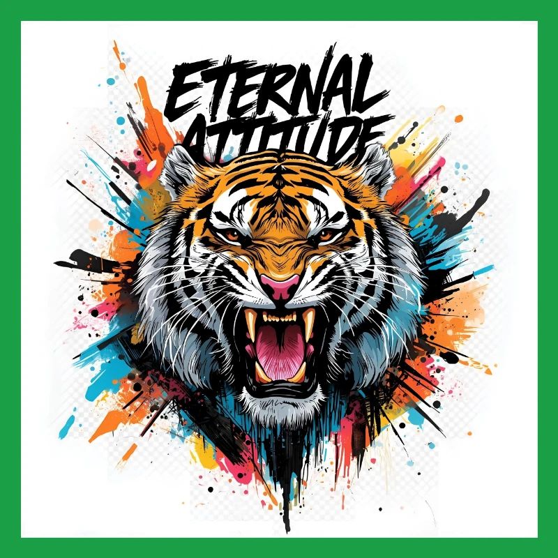 Tigre de l’attitude éternelle