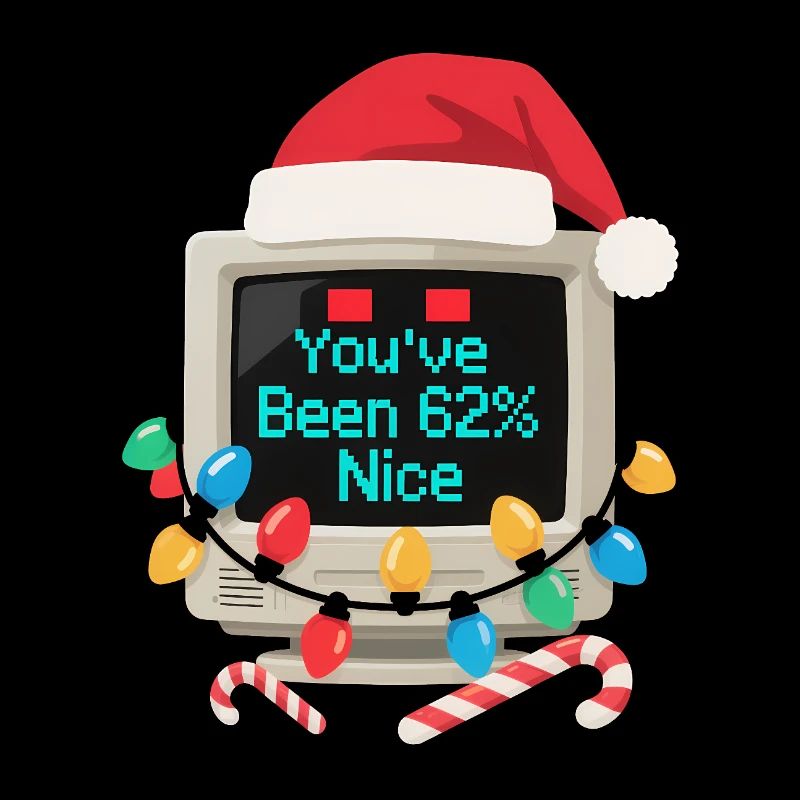 Ordinateur Noël AI Sarcastic Tech Gift