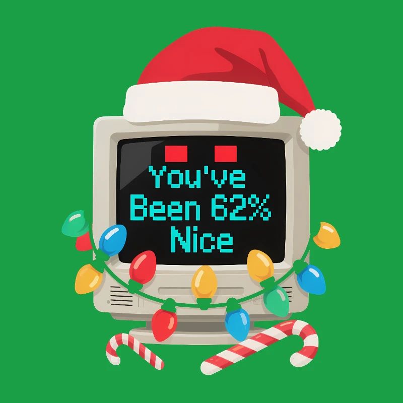 Computer Weihnachten KI Sarkastisch Tech Geschenk