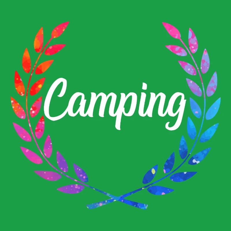 Camping Farblaurel Script