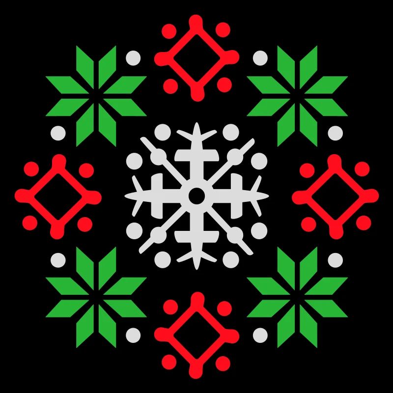flocons de neige motif Noël pull neige