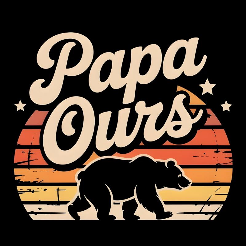 Papa Ours Retro Soleil