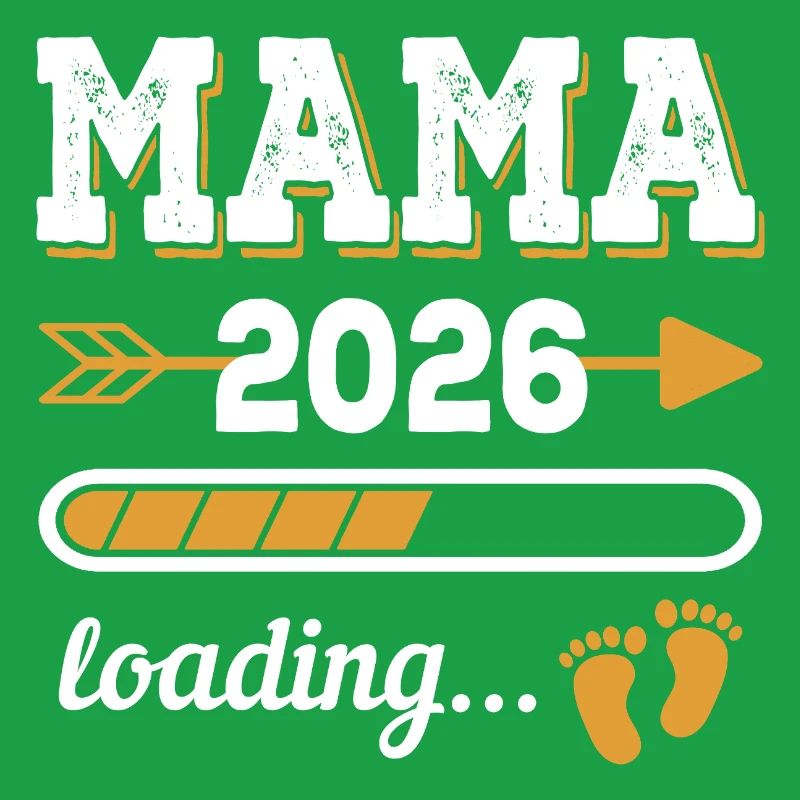 Mama 2026 Loading Zukünftige Mutter Geschenk