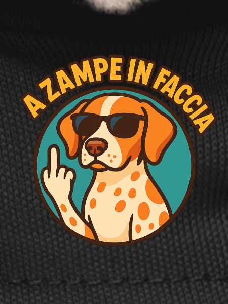 With paws in the face