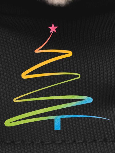 Rainbow Spiral Christmas Tree