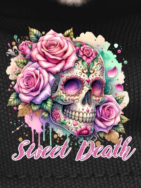 Flowers Skull Beauty Bloom
